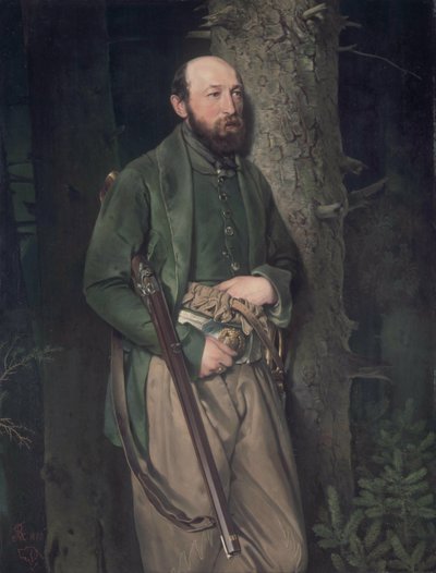 The Royal Saxon Forestry Inspector Carl Ludwig von Schönberg by Louis Ferdinand von Rayski